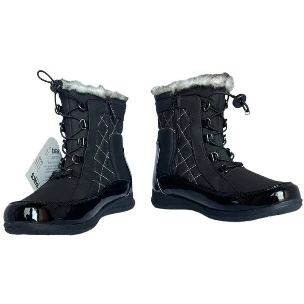 💎✨SALE✨💎 New in Box TOTES LISA Black Women's BOOTS - Picture 3 of 7